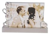 Diamond Heart Silver Photo Frame 4x6